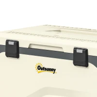 Outsunny 42.5L Compressor Car Fridge Freezer, Camping Refrigerator with App Control, 20℃-20℃(m-10)