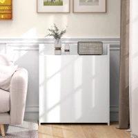 HOMCOM Mesa Plegable de Comedor Mesa de Cocina con Ala Abatible 4 Compartimentos Hasta 3 Personas 78,5x91x93 cm Blanco(m-7)