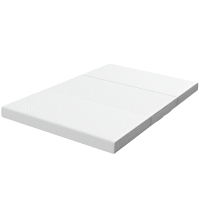HOMCOM Klappmatratze 195x120 cm, 10 cm, mit waschbarem Bezug, ideal für Gäste/Camping