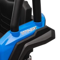 AIYAPLAY 12V Kinderauto met Afstandsbediening, Gordel, Claxon, LED-verlichting, USB-poort, voor 3-5 jaar, Blauw(m-13)