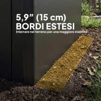 Outsunny Tenda per Garage da esterno con telo PE e struttura in metallo, 592x300x276 cm, Grigio scuro(m-4)