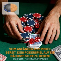 SPORTNOW Pokerchips-set in koffer, met dobbelstenen, dealerbutton, 2 kaartspellen, zilverkleurig(m-7)