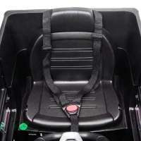 HOMCOM Mașină Electrică pentru Copii 3-8 Ani, 3-5km/h, cu Telecomandă, Bord, Centură, Muzică și Faruri LED, Negru(m-8)