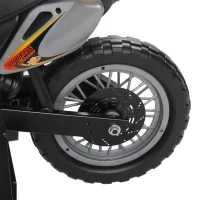 Homcom Moto Cross Electric Copii – Galben cu Rotite Laterale(m-10)