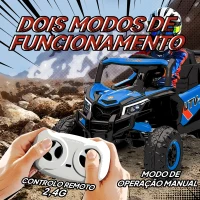 AIYAPLAY Carro Elétrico para Crianças 12V com 2 Motores Controlo Remoto 2,4G Velocidade até 7 km/h e USB 96x61x56 cm Azul(m-4)