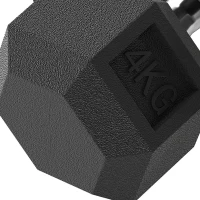 HOMCOM hexagon dumbbells handvat gekarteld 2 x 4 kg(m-12)