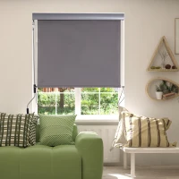 Outsunny Verticale luifel privacyscherm zonnewering windbescherming verticaal verticaal rolgordijn 1,2 x 2 m(m-10)