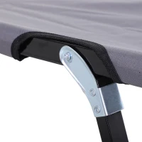 Outsunny Camping Ligbed voor 2 Personen, 193L x 125B x 40H cm, Grijs(m-8)