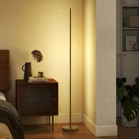 HOMCOM LED Staande Lamp met Instelbare Kleurtemperatuur voor Woonkamer, Slaapkamer, Kantoor, 20 x 20 x 150 cm(m-8)