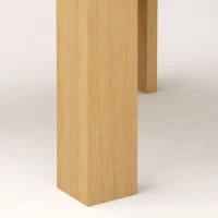 HOMCOM Square Dining Table, Modern Small Dining Table with Wood Effect, Space Saving, Non-slip Foot Pads, White(m-10)
