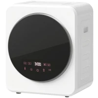 HOMCOM Vented Tumble Dryer, 4 kg Front Tumble Dryer with Stainless Steel Tub, 800W Compact Freestanding, White(m-11)