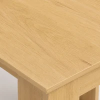 HOMCOM Square Dining Table, Modern Small Dining Table with Wood Effect, Space Saving, Non-slip Foot Pads, White(m-12)