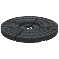 Outsunny Schirmgewicht, Schirmfuß, 4 Teile, befüllbar, für 52 kg Wasser oder 68 kg Sand, 48 x 48 x 8 cm(m-1)