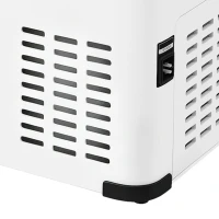 Outsunny Koelbox Auto 30L met Lcd-scherm Compressor Auto Koelkast Elektrische Boot Camper Reizen 12/24V DC en 110-240V AC Wit(m-11)