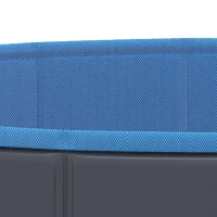 PawHut Foldable Dog Pool for Puppies and Ducks Dog Paddling Pool Bath Tub, Dark Grey, 100 x 30 cm(m-13)