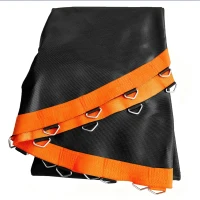 SPORTNOW Trampolin-Matte, Runde Sprungplane, Polypropylen, Orange(m-9)