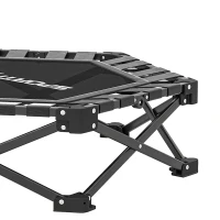 SPORTNOW Fitness Trampoline met Verstelbare T-Greep, Opvouwbaar, Inclusief Draagtas, 120 kg Draagvermogen, Staal, Kunststof, Zwart(m-12)