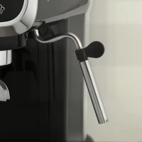 HOMCOM Espresso Machine, 20-Bar Cappuccino Coffee Maker with Frother Wand, 1.2 L Water Tank, Black(m-13)