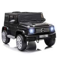 HOMCOM Mașină Electrică pentru Copii 3-8 Ani, 3-5km/h, cu Telecomandă, Bord, Centură, Muzică și Faruri LED, Negru(m-12)