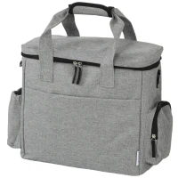 PawHut Bolso de Viaje para Perros Bolsa de Premios con 2 Contenedores de Pienso y Cuenco Plegable Bolsillos Gris Claro(m-11)