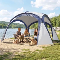 Campingtent tuintent feesttent partytent zonwering glasvezelstang(m-2)