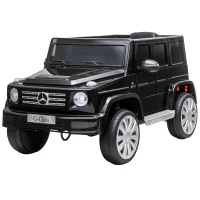 HOMCOM Mașină Electrică pentru Copii 3-8 Ani, 3-5km/h, cu Telecomandă, Bord, Centură, Muzică și Faruri LED, Negru(m-11)