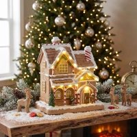 HOMCOM Gingerbread House Light & Music Christmas Decoration(m-7)