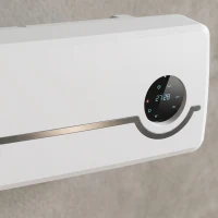 HOMCOM Muurverwarmer voor wandmontage 2000W keramische wandverwarming met ventilator, afstandsbediening, 2 verwarmingsstanden, LED-display(m-10)