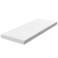 HOMCOM Klappmatratze 195x75cm, 10cm, waschbarer Bezug, Ideal für Gäste/Camping
