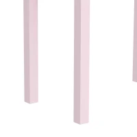 AIYAPLAY 2-in-1 kinderkaptafel met krukje, afneembare spiegel en lade, roze, voor meisjes van 3-6 jaar(m-12)