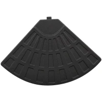 Outsunny parasoolvoet, parasoolvoet, 4 delen, vullbaar, voor 52 kg water of 68 kg zand, 48 x 48 x 8 cm(m-10)