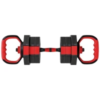 SPORTNOW 6-in-1 halterset – verstelbaar 20 kg voor krachttraining thuis(m-1)