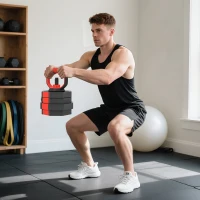 SPORTNOW 4-in-1 halterset verstelbaar 25 kg voor krachttraining thuis(m-9)
