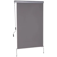 Outsunny Verticale luifel privacyscherm zonnewering windbescherming verticaal verticaal rolgordijn 1,2 x 2 m(m-1)