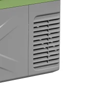 Outsunny 16,3 Liter Compressor Koelbox elektrische koelbox met ECO-modus Koelbehoudfunctie Grijs+Groen(m-11)