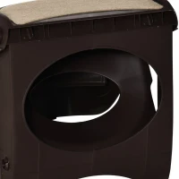 PawHut Escalier pour Chien Pliant à 3 Marches Antidérapantes, pour Chiens Âgés, Chiots, Lit, Canapé, 49x38x38cm, Marron(m-13)