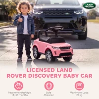 AIYAPLAY Land Rover Licensed Toddler Ride on Car with Horn, Engine Sounds, Under-Seat Storage, for 18-36 Months, Pink(m-4)