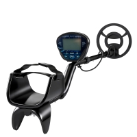 Outsunny Metalldetektor IP68 Wasserdicht Metallsuchgerät mit 3 Modi Kopfhörer Schaufel Spule LCD-Display 7 Zoll Detektionstiefe