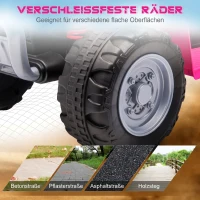 AIYAPLAY Elektro-Kinderquad, LED-Licht, Hupe, breite Reifen, bequemer Sitz, rutschfeste Griffe, Rosa(m-6)