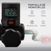 HOMCOM Pedales Estáticos Personas Mayores de Piernas y Brazos Altura Ajustable 75-97 cm Pantalla LCD y Rodillo Masajeador(m-6)