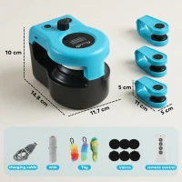 PawHut Interactive Cat Toy for Indoor Kittens & Adult with Adjustable Speed, DIY Track & Mouse Sound(m-3)