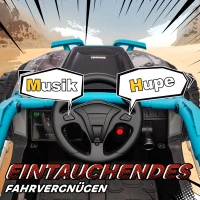 AIYAPLAY 12V Elektrisches Geländefahrzeug für Kinder, Fernbedienung, LED-Lichter, Musik, Hupe, für Kinder von 3-8 Jahren, Blau(m-6)