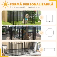 Pawhut tarc Joaca pentru Caini – 6 Panouri Rezistente(m-5)
