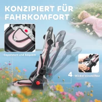 AIYAPLAY Kinderdreirad, 6-in-1 Buggy voor peuters, met duwstang, verstelbare zitting, opvouwbaar ontwerp, veiligheidsnet(m-6)