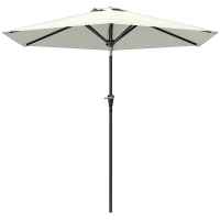 Outsunny Ombrellone da Giardino 2.3x2.2m a Manovella Inclinabile