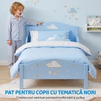 AIYAPLAY Pat Montessori pentru Copii 3-6 Ani Model Nor pentru Camera Copilului, 146 x 76,5 cm, Albastru(m-4)