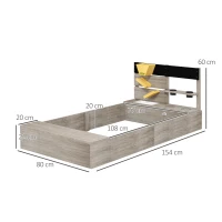 Outsunny Zandbak met speelkeuken, gootsteen, 2 plantenbakken, natuurlijk hout, 154x80x60cm, Grijs(m-3)