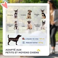 PawHut Poussette pour Chien Pliable Tout Terrain, Roue Avant Verrouillable, Coussin, Auvent Réglable, 111x58x107cm, Vert Foncé(m-4)