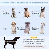 PawHut Hundesofa Hundebett aus holländischem Samt Hundecouch mit Rückenlehne, Holzbeine, Kissen Blau(m-7)