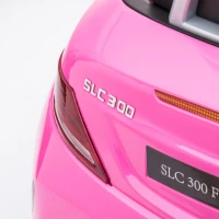 AIYAPLAY Voiture électrique enfants licence Mercedes SLC 300 12V V. Max. 5 Km/h effets sonores lumineux télécommande rose(m-11)
